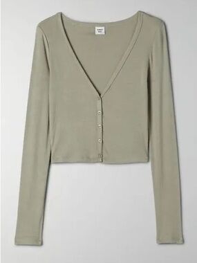 Sunday Best Sage Ribbed Tank Top